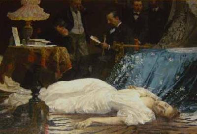 WATTEAU, Louis-Joseph Suicida per amor Norge oil painting art